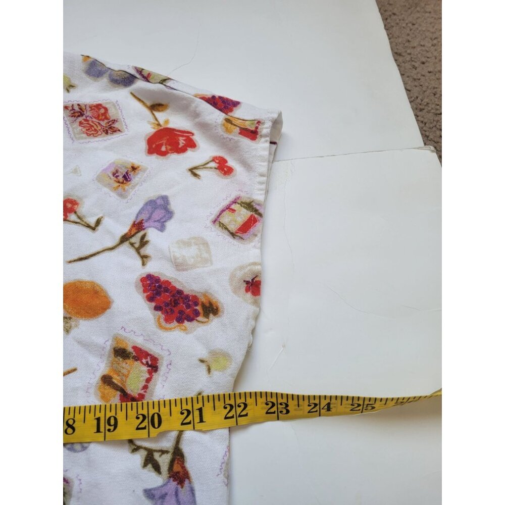 Hector & Orchard Tuscany Style Short Sleeve Collared Button Up Size L Linen City - Picture 8 of 11